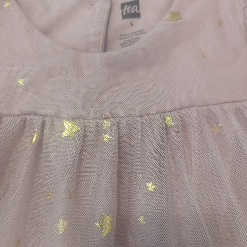 Tea Collection Pink and Gold Starry Formal Dress - Picture 4 of 4